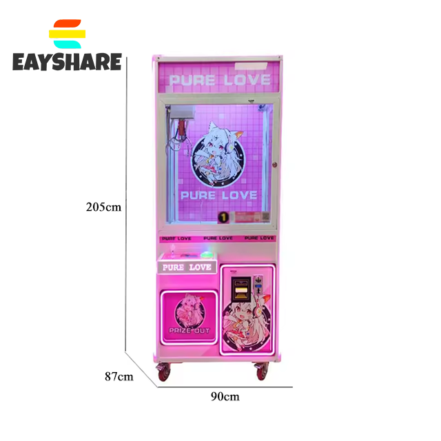 Customize POS&NFC Pay Claw Machine Indoor Play Area Equipment Crane Machine Token Coin Operated Catch Doll Gift Game Machine