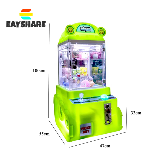 NFC Pay Factory Wholesale Coin Operated Arcade Game Cheap Mini Claw Machine for Small Toy Claw Crane Machine
