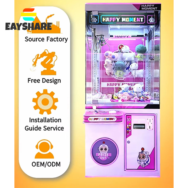 Customized New Design Prize Gift Crane Claw Catcher Machine Grab Toy Doll Claw Crane Machine Coin Operated Game Machine