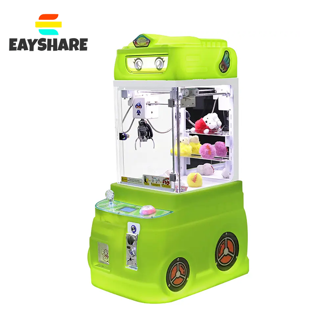 Factory Wholesale Children Coin Operate Tank Doll Games Plush Mini Crane Claw Machines for Kids