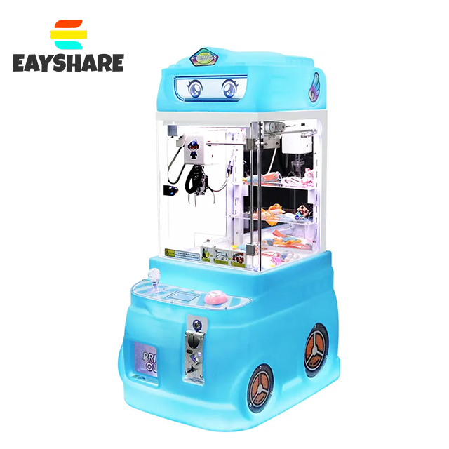Factory Wholesale Children Coin Operate Tank Doll Games Plush Mini Crane Claw Machines for Kids