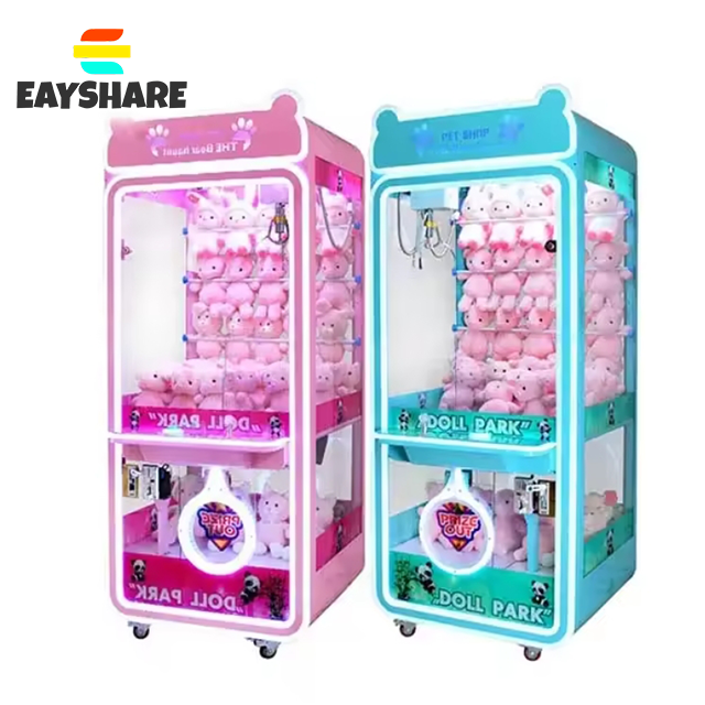 Indoor Luxury Commercial Bullet Shooting Music Arcade Games Transparent Claw Machine New Design Claw Crane Machine for Business