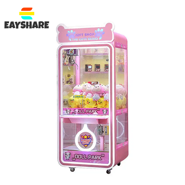 Indoor Luxury Commercial Bullet Shooting Music Arcade Games Transparent Claw Machine New Design Claw Crane Machine for Business