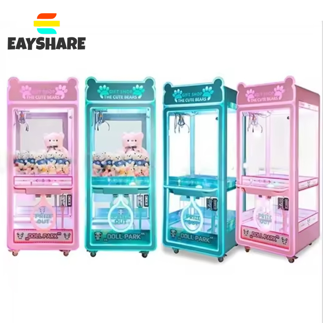 Indoor Luxury Commercial Bullet Shooting Music Arcade Games Transparent Claw Machine New Design Claw Crane Machine for Business