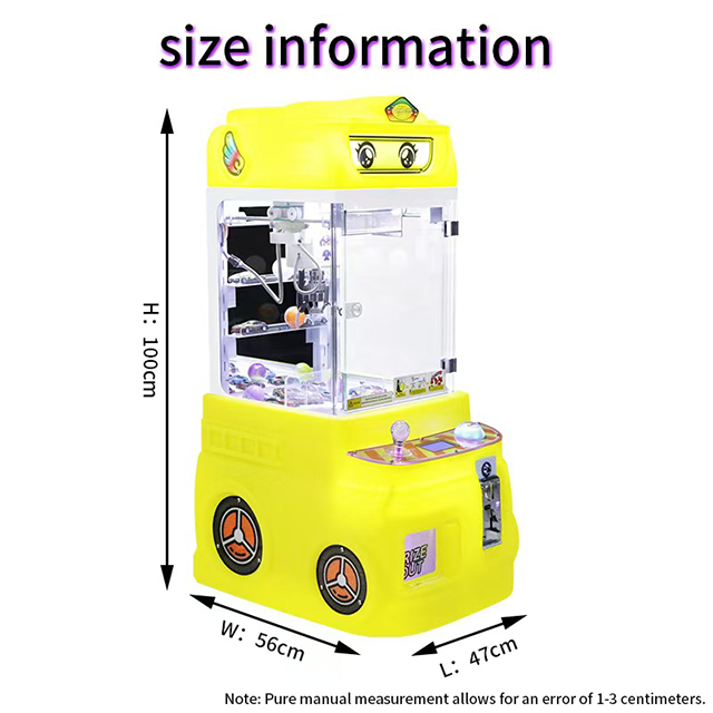 Eayshare Factory Directly Price Super Man Mini Commercial Small Doll Coin Operated Toy Crane Claw Machine