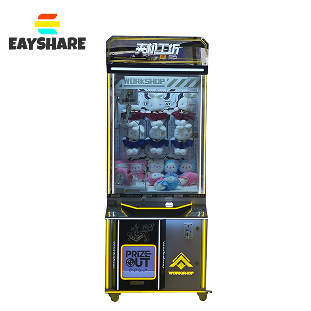 Coin-operated Crane Claw Machine Indoor Entertainment Amusement Park Prize Vending Machine Plastic Cabinet Vending Plush Toys