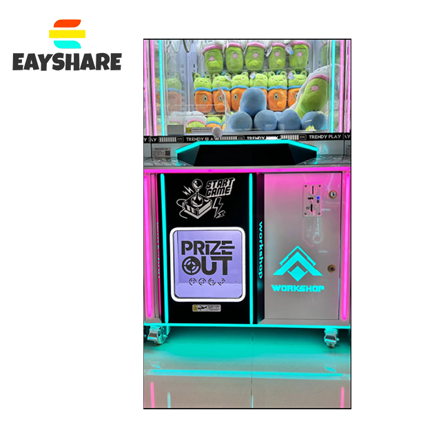 Coin-operated Crane Claw Machine Indoor Entertainment Amusement Park Prize Vending Machine Plastic Cabinet Vending Plush Toys