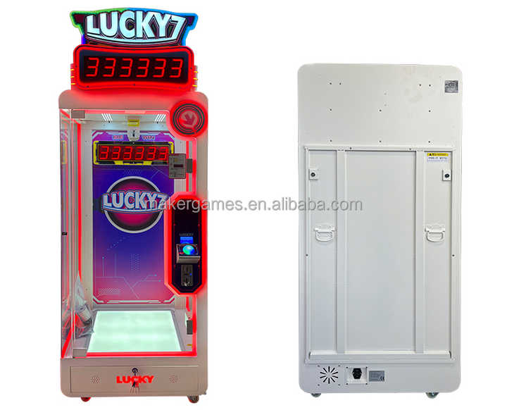 Makr  Coin Operated Game Machine Shopping Mall Automatic Lucky 7 Cut Prize Game Machine Plastic Claw Machine
