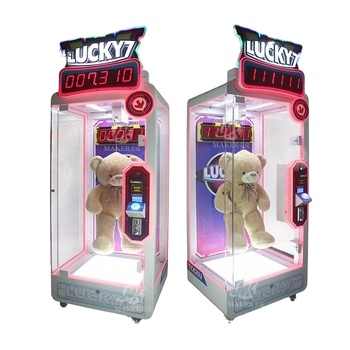 Makr  Coin Operated Game Machine Shopping Mall Automatic Lucky 7 Cut Prize Game Machine Plastic Claw Machine