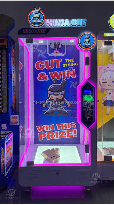 Factory Direct Cut Prize Single Player Scissors  Claw Toy Arcade Machine for Sale Cut Prize Gift Machine