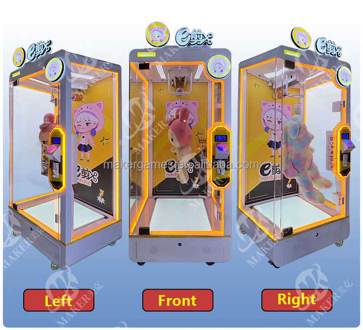 Factory Direct Indoor Coin Operate Cut Prize Game Machine Scissor Big Plush Toy Vending Machine