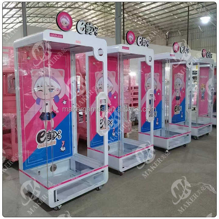 Factory Direct Indoor Coin Operate Cut Prize Game Machine Scissor Big Plush Toy Vending Machine