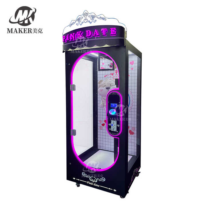 2024 New Arrivals Coin Operated Pink Date Cut Gift Game Machine Toy Crane Prize Gift Machine for Sale