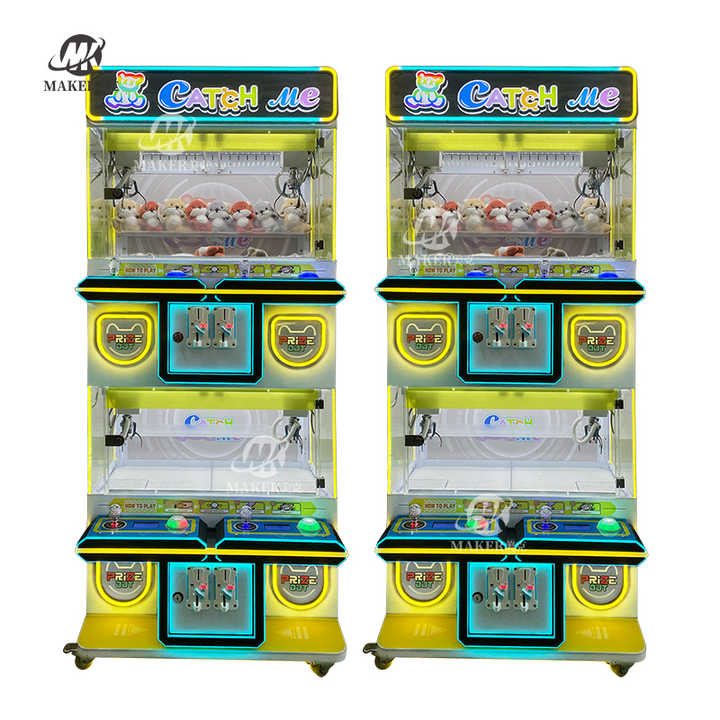 MAKER New Arrival Mega Mini Claw Crane Doll Machine 4 Claws Grab Mini Prize Coin Operated Games Catch Me Mini Doll Machine