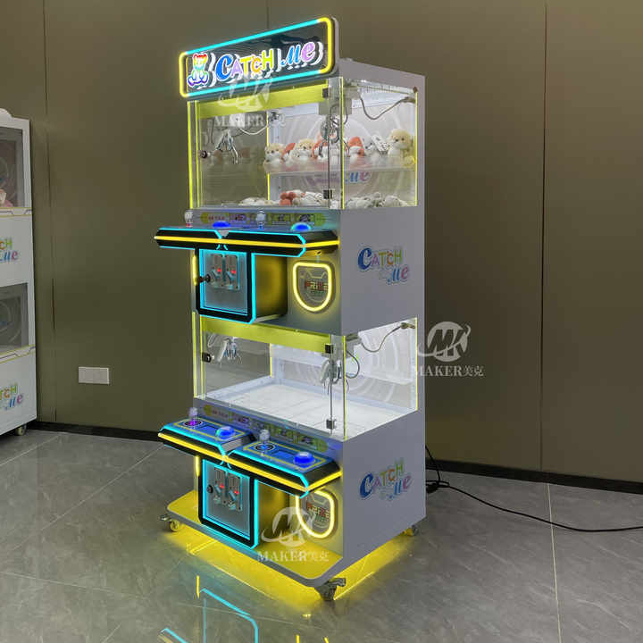 MAKER New Arrival Mega Mini Claw Crane Doll Machine 4 Claws Grab Mini Prize Coin Operated Games Catch Me Mini Doll Machine