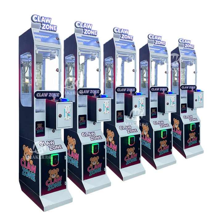 Maker Mini Claw Machine Small Toys Crane Vending Arcade Prizes Doll Gift Candy Coin Operated Game Machine With Coin Acceptor