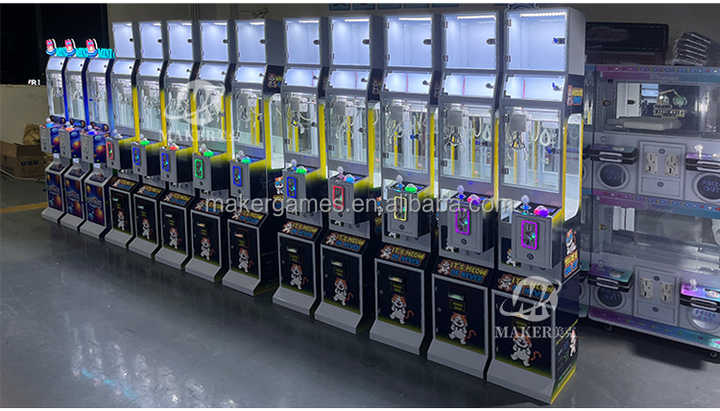 Store-Wide Customizable LED Plush Toys Claw Crane Machine Mini 1-Player Doll Machine with Coin Acceptor
