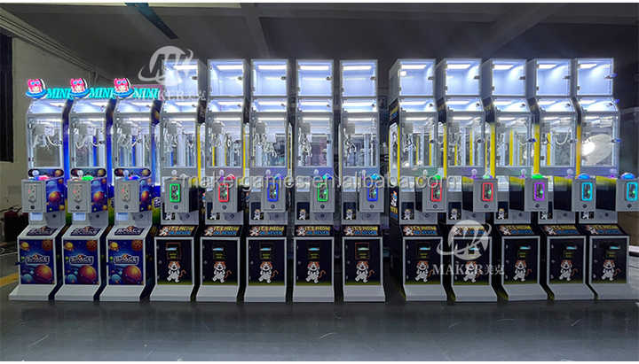Store-Wide Customizable LED Plush Toys Claw Crane Machine Mini 1-Player Doll Machine with Coin Acceptor