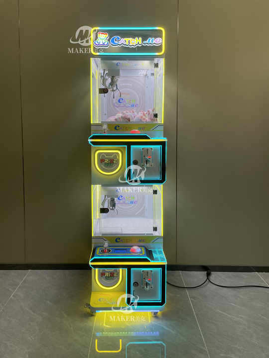 MAKER Hot Selling 2 Claws Mini Claw Crane Doll Machine Grab Mini Prize Coin Operated Games 2 Players Mini Claw Machine