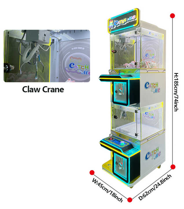 MAKER Hot Selling 2 Claws Mini Claw Crane Doll Machine Grab Mini Prize Coin Operated Games 2 Players Mini Claw Machine