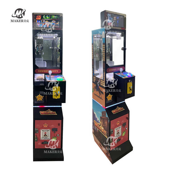 MAKER Hot Selling Mini Claw Crane Doll Machine Plastic Coin Operated Games Machines Mini Gift Catch Prize Game Doll Machine