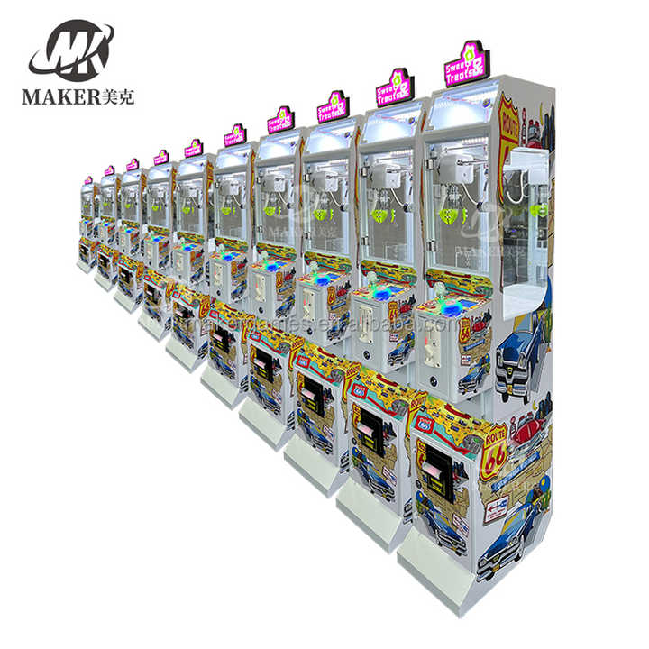 Maker Direct Factory Sale Mini Claw & Toy Crane Machine for Game Centers English Coin Payment Original Amusement Game Cabinet
