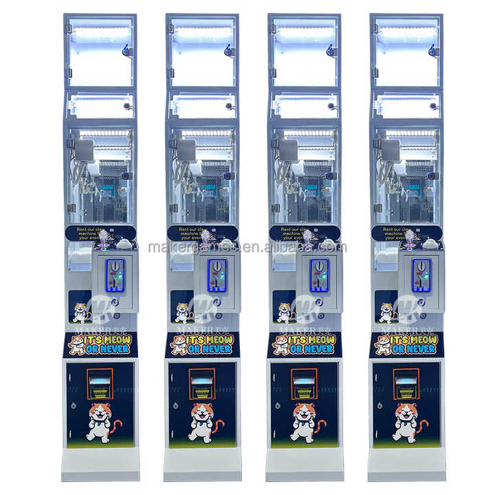 Maker Factory Wholesale Coin Operated Small Candy Arcade Game Machine Cheap Mini Plush Toy Gift Crane Claw for Kids