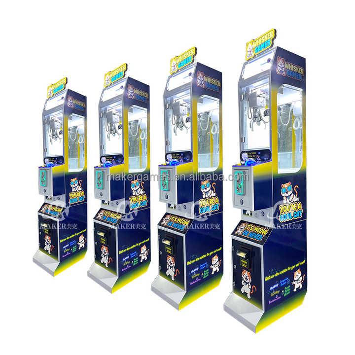 Maker Factory Wholesale Coin Operated Small Candy Arcade Game Machine Cheap Mini Plush Toy Gift Crane Claw for Kids