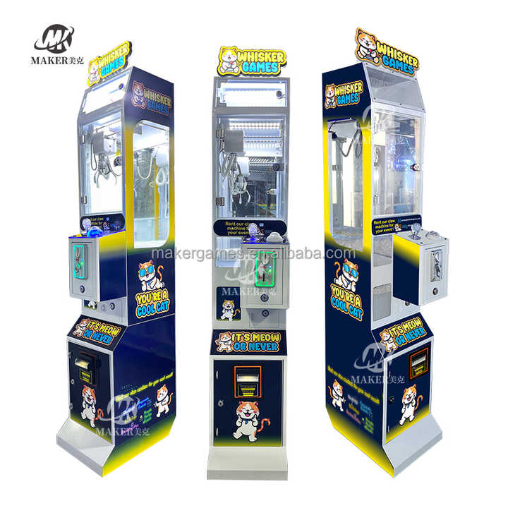 MAKER High Returns Support Customization 8 Styles Mini Claw Machine Grab Mini Prize Arcade Metal Coin Operated Game Doll Machine