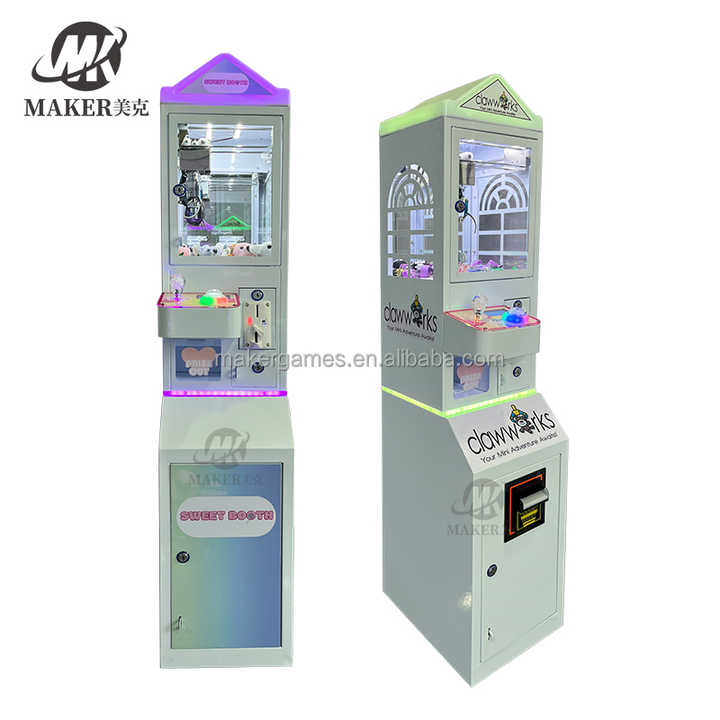 MAKER High Returns Support Customization 8 Styles Mini Claw Machine Grab Mini Prize Arcade Metal Coin Operated Game Doll Machine