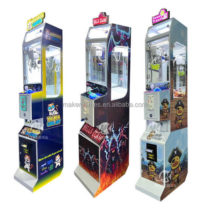 Maker Coin Operated Claw Machine Plush Toys With Bill Acceptor Mini Crane Claw Vending Machine Gift Mini Claw Machine