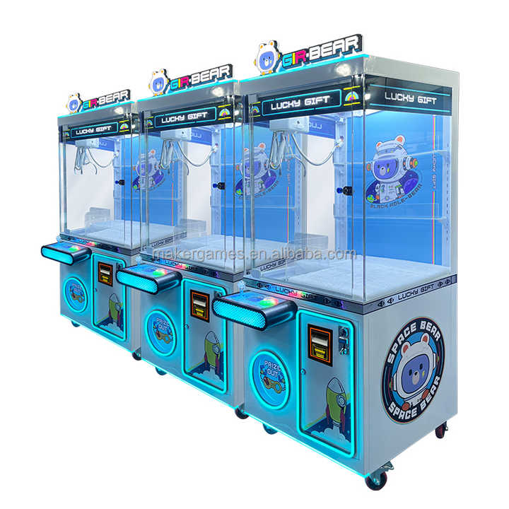 MAKER Factory Direct Grab Toy/Doll Game Doll Machine Metal Coin Operated Games Manufacturer Arcade Game Gir-Bear Claw Machine