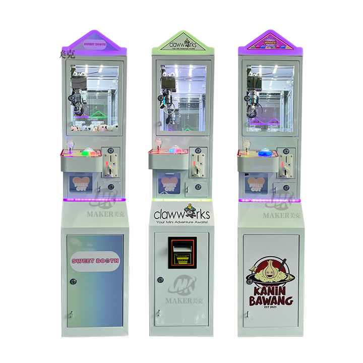 MAKER High Quality Mini Claw Machine Grab Mini Prize Arcade Game Metal Coin Operated Game Vending Machine Mini Doll Machine