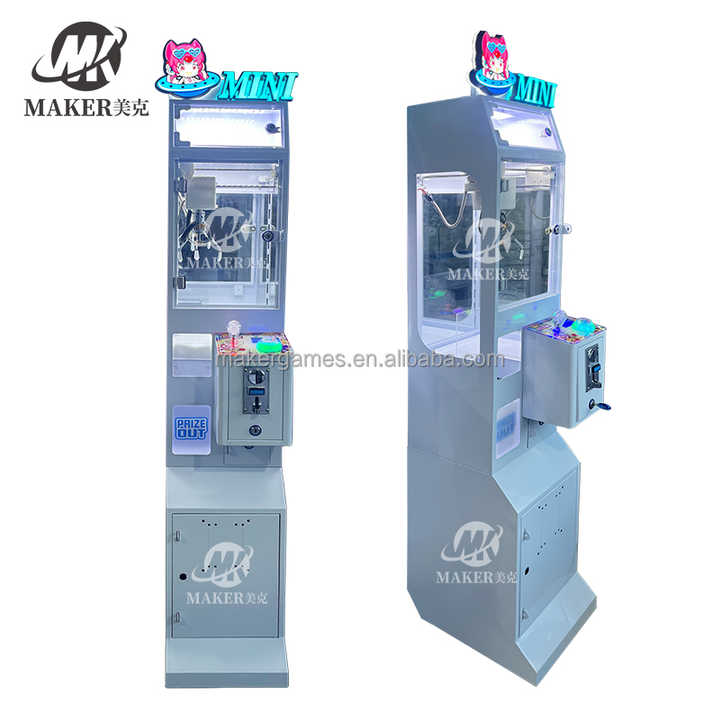Maker Popular MEGA MINI Claw Crane Machine Coin Operated Prize Toy Mega Mini Crane Claw Game Machine With Coin Acceptor