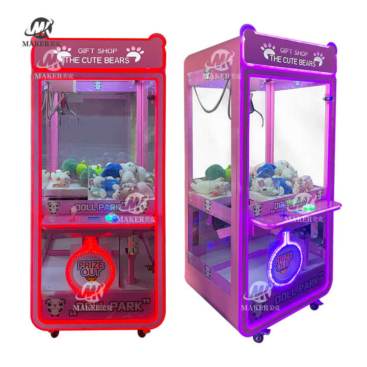 MAKER Hot Selling Commercial Plush Dolls Claw Crane Machine Factory Direct Supply Coin Operated Toy Catcher Prize Gift Machine