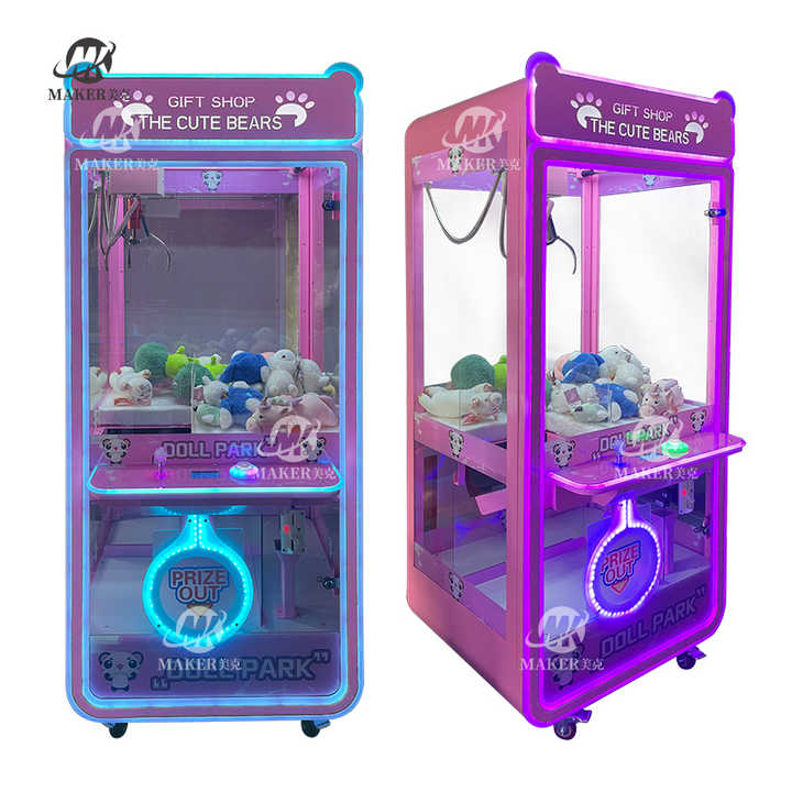 MAKER Hot Selling Commercial Plush Dolls Claw Crane Machine Factory Direct Supply Coin Operated Toy Catcher Prize Gift Machine