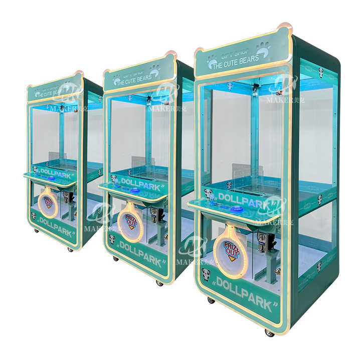 MAKER Hot Selling Commercial Plush Dolls Claw Crane Machine Factory Direct Supply Coin Operated Toy Catcher Prize Gift Machine