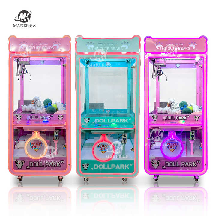 MAKER Hot Selling Commercial Plush Dolls Claw Crane Machine Factory Direct Supply Coin Operated Toy Catcher Prize Gift Machine