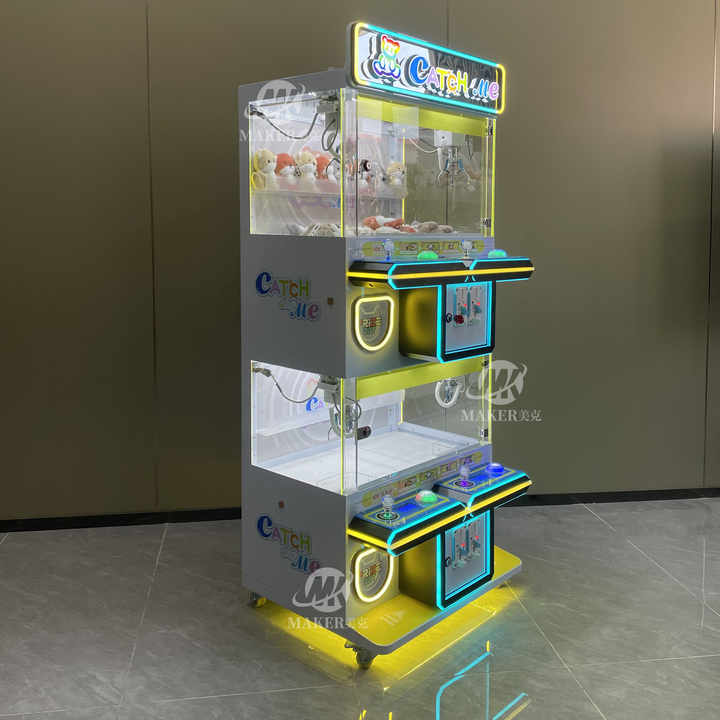 MAKER Small Plush Toy Metal Claw Crane Machine Mini Claw Machine With Locker Gift Vending Machine