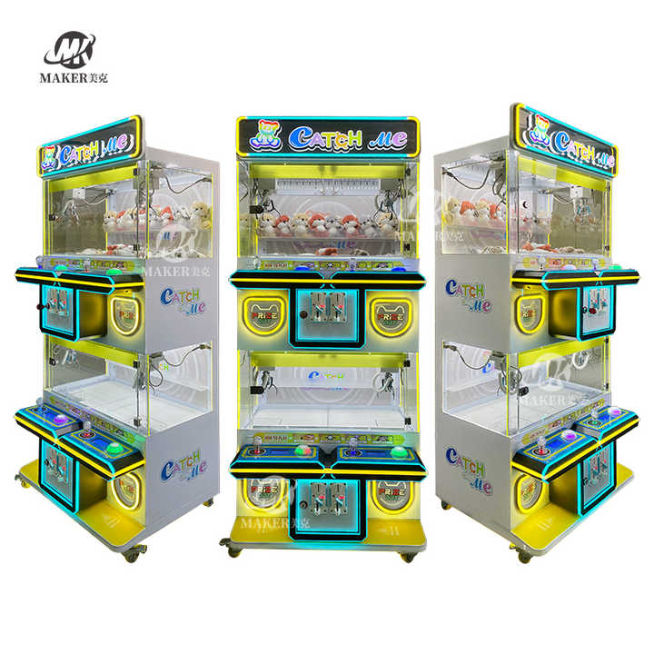 MAKER Small Plush Toy Metal Claw Crane Machine Mini Claw Machine With Locker Gift Vending Machine