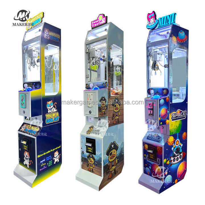 Maker Wholesale Cheap Small Plush Toy Claw Machine/Crane Claw Machines Token/Mini Claw Machine With Credit Card