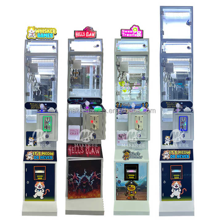 Maker Wholesale Cheap Small Plush Toy Claw Machine/Crane Claw Machines Token/Mini Claw Machine With Credit Card
