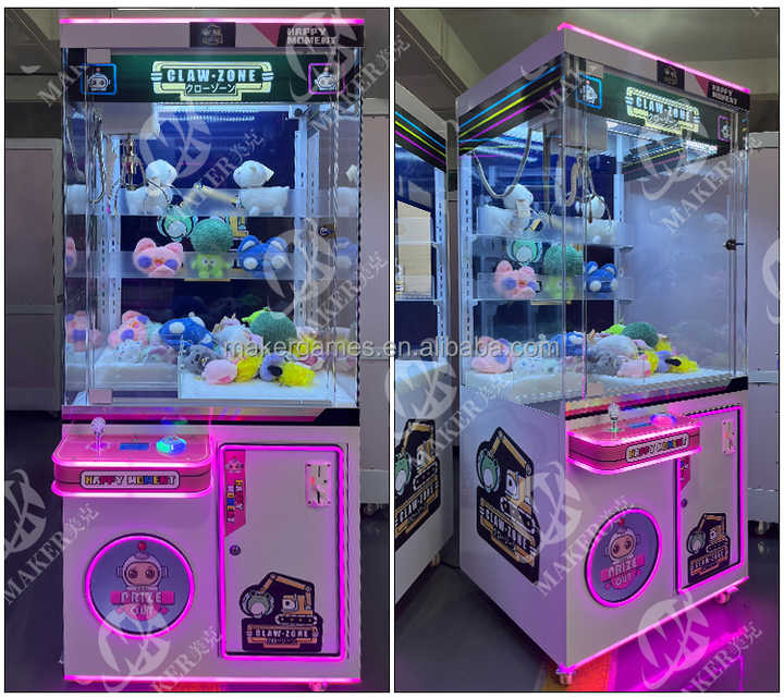 Maker Cheap Kids Toy Lucky Mini Claw Machine Small Plastic Doll Arcade Game Machine Coin Operated for Game Center