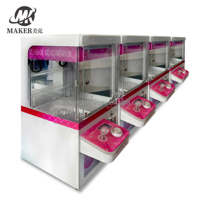 Maker Factory Wholesale Coin Operated Small Candy Arcade Game Machine Cheap Mini Plush Toy Gift Claw Machine With Coin Acceptor