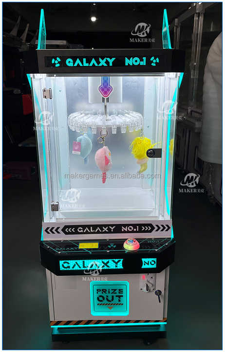 MAKER Clip Prize Game Cool Rabbit Arcade Metal Coin Operated Games Acrylic Clip Machine Claw Machine Doll Machine