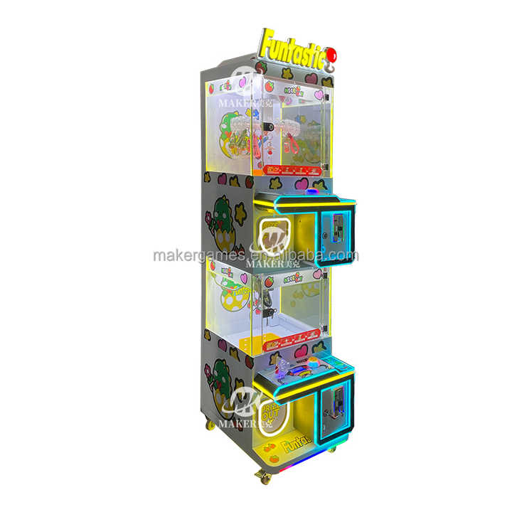 Toy Plush Catcher Custom Claw Machine with Clip Arcade Game Prize Doll Grabber Coin Pusher Claw Crane Machine