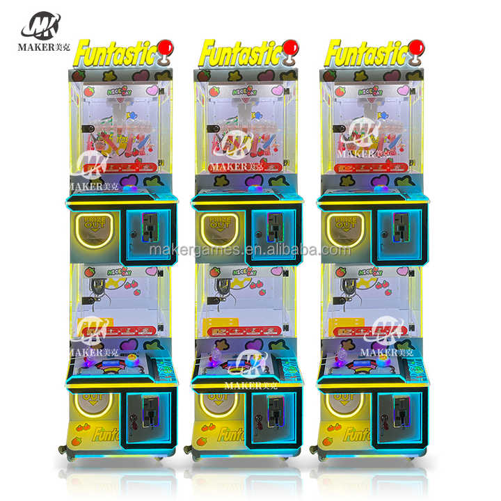 Toy Plush Catcher Custom Claw Machine with Clip Arcade Game Prize Doll Grabber Coin Pusher Claw Crane Machine