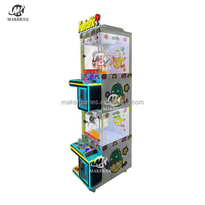 Toy Plush Catcher Custom Claw Machine with Clip Arcade Game Prize Doll Grabber Coin Pusher Claw Crane Machine