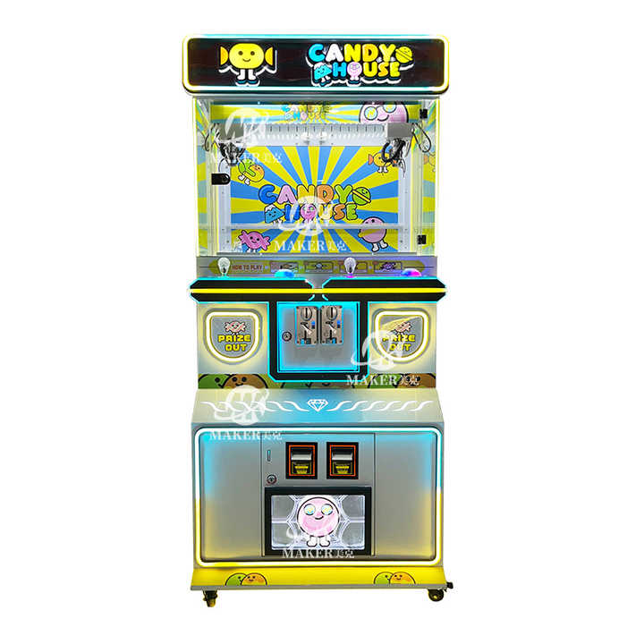 High Quality 2 Players Factory Sale Arcade Game Center Coin Operated Metal Yellow Crane Claw Game Doll Machine Mini Claw Machine