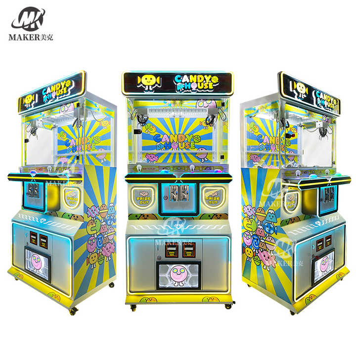 Factory Sales 2 Players Arcade Game Center High Quality Coin OperatedC Colorful Claw Game Doll Machine Mini Claw Crane Machine